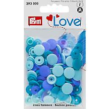 Prym Boutons pression 'Color Snaps', bleu multicolore, 12,4 mm Ø, 30 pièces