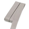 buttinette Ruban de coton, gris, largeur : 2 cm, 5 m