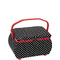 Prym Boîte à couture "Polka Dots", 32 x 20,5 x 20 cm