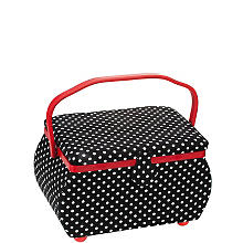 Prym Boîte à couture 'Polka Dots', 32 x 20,5 x 20 cm