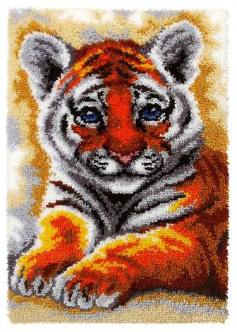 Tapis Au Point Noue Bebe Tigre Acheter En Ligne Sur Buttinette Loisirs Creatifs