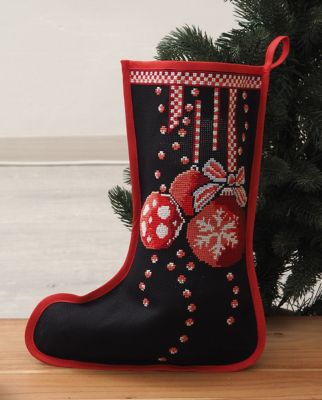 Botte de Père Noël "boules de Noël"
