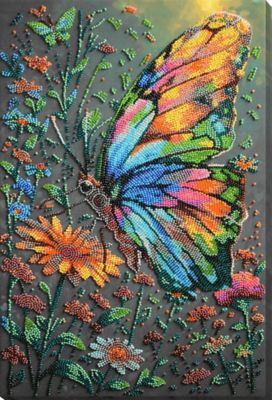 Kit broderie perle 'shades of summer', 26 x 39 cm