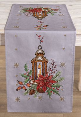 "Chemin de table ""Lanterne de Noël"""
