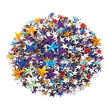 Pierres strass 'étoiles', multicolore, 350 pièces