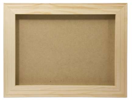 Cadre photo 3D en bois, avec vitre, 31,5 x 22,5 x 4,5 cm