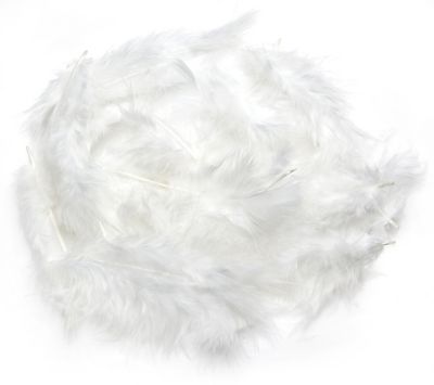Weiße Federn, 50 g, ca. 250 Stück