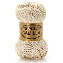 Woll Butt Baumwollgarn Camilla, beige