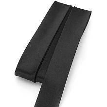 buttinette Satin-Schrägband, schwarz, Breite: 2 cm, Länge: 5 m