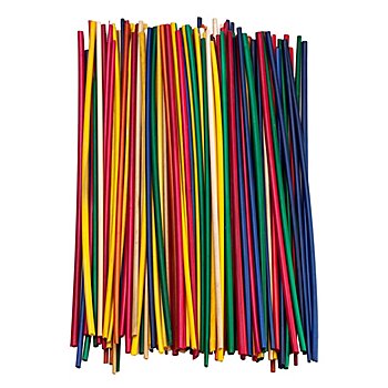 Brins de paille, multicolore, 22 cm, 200 pièces