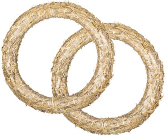 Strohkränze, 30 cm, 2 Stück online kaufen