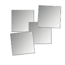 Spiegel-Mosaik, 5 x 5 cm, 4 Stück