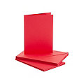 Cartes doubles et enveloppes, rouge, A6/C6, 10 pièces