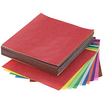 Papier à plier, transparent, multicolore, 16 x 16 cm, 600 feuilles