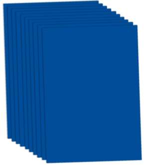 Creativ Company Papier cartonné A4, 10 feuilles, Bleu foncé
