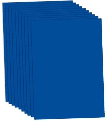 feuilles de papier cartonné A4 bleu outremer 300 gr/m²