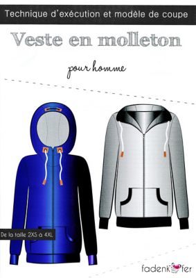 Fadenkäfer Patron "Veste en molleton" pour hommes