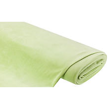 Tissu velours nicky 'Supersoft', vert clair