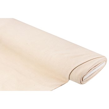Tissu polaire en coton-polyester, écru