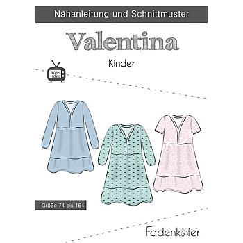 Fadenkäfer Schnitt 'Kleid Valentina' für Kinder