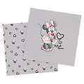 Baumwolljersey-Coupon "Disney&apos;s Minnie Mouse" mit Elasthan, grau-color