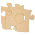 Cadre "puzzle", rond, 12 x 12 cm