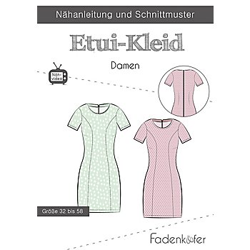 Fadenkäfer Schnitt 'Etui-Kleid' für Damen