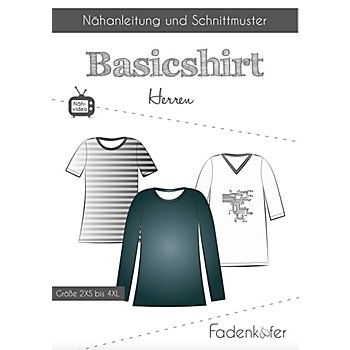 Fadenkäfer Schnitt 'Basic-Shirt' für Herren