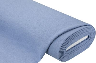 Tissu pour manteaux "Pierre" en pure laine, bleu ciel