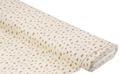 Tissu jersey en coton "pois léopard", nature/multicolore