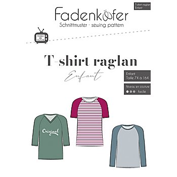 Fadenkäfer Patron 'T-shirt raglan' pour enfants