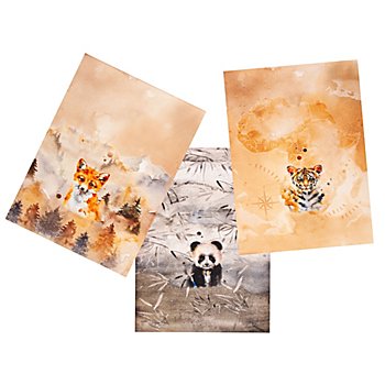 Sweat-Coupon 'Fuchs & Tiger & Panda'