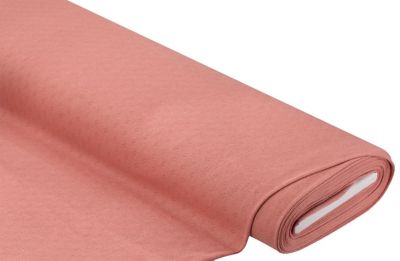 Tissu jersey maille fin "ajouré", blush