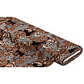 Tissu jersey en viscose "ornements/léopard", marron/multicolore
