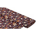 Tissu coton stretch "abstrait", bordeaux/multicolore