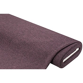 Tissu pour manteaux de qualité supérieure 'Pierre', violet chiné