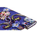 Tissu jersey pur coton « fleurs et paisley », bleu/multicolore