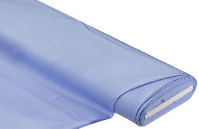 Tissu satin pour blouses uni, bleu clair