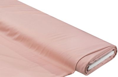 Tissu satin pour blouses uni, rose pâle