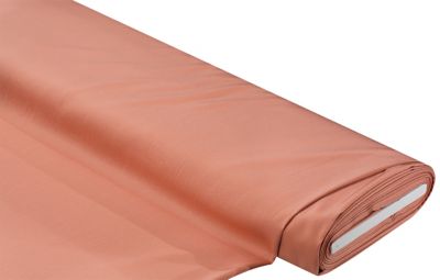 Tissu satin pour blouses uni, saumon