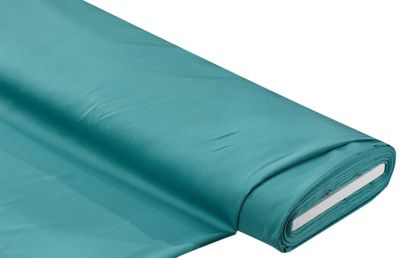 Blusen-Satin uni | türkis | Bastelbedarf | buttinette