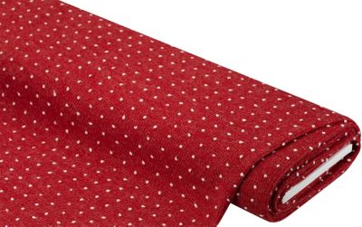 Strickstoff mit Noppen | rot/weiß | Bastelbedarf | buttinette
