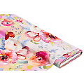 Tissu cupro pour chemisiers « fleurs », rose/multicolore