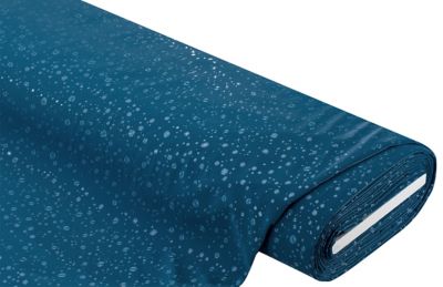 Tissu softshell « gouttes de pluie 3D », bleu