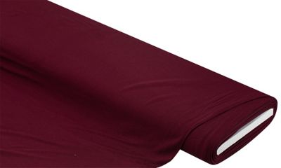 Tissu jersey en viscose « bambou », bordeaux