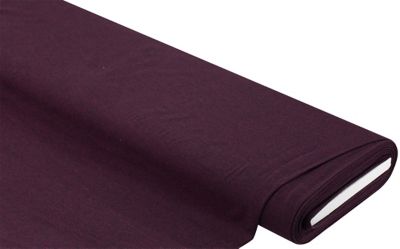 Tissu en jersey extensible « Tino », mûre/noir chiné