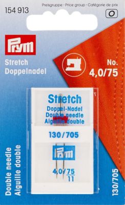 Prym Aiguille double Stretch, épaisseur : 75, distance des aiguilles :  4,0 mm