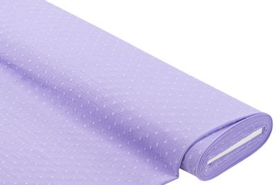Tissu pour chemisier effet froissé avec nopes, lilas