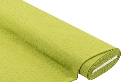 Tissu pour chemisiers effet froissé avec nopes, vert