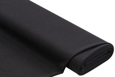 Tissu crêpe extensible, noir